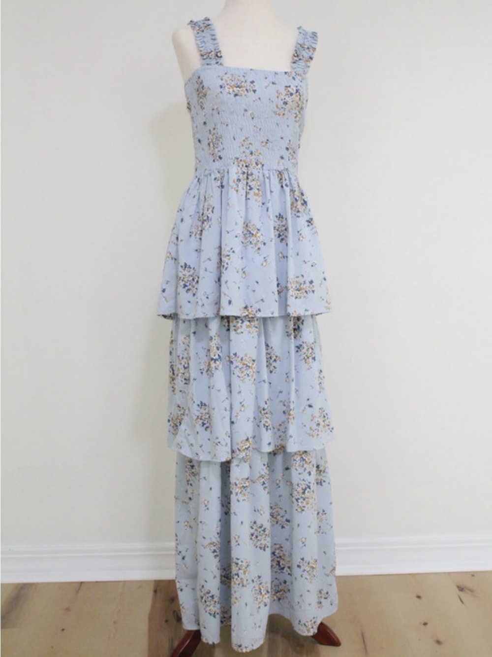Floral Ruffle Maxi Dress